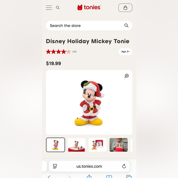 NEW Holiday Mickey Tonie Character - Picture 3 of 4